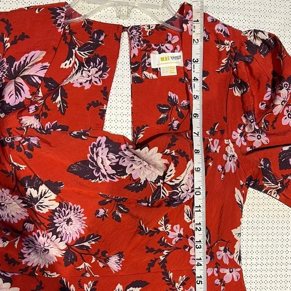 ANTHROPOLOGIE Maeve Floral Puff Sleeve Dress - Picture 6 of 16